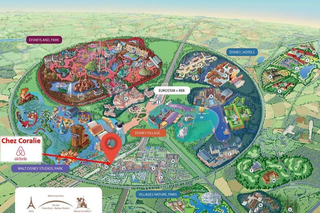 Disneyland Paris 70M² Face Parc, Place Ariane Серри Экстерьер фото